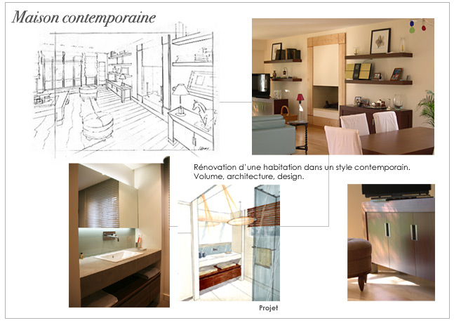 Architecture et décoration d'intérieur: Maison contemporaine