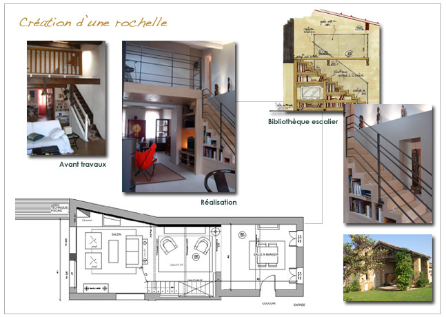 Architecture et décoration d'intérieur: Création d'une rochelle