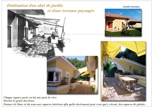 Architecture et décoration d'intérieur: Terrasse paysagée