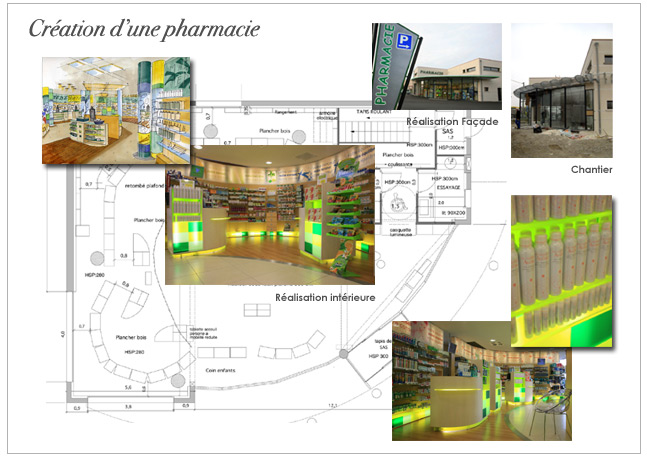 Architecture et décoration d'intérieur : Pharmacie