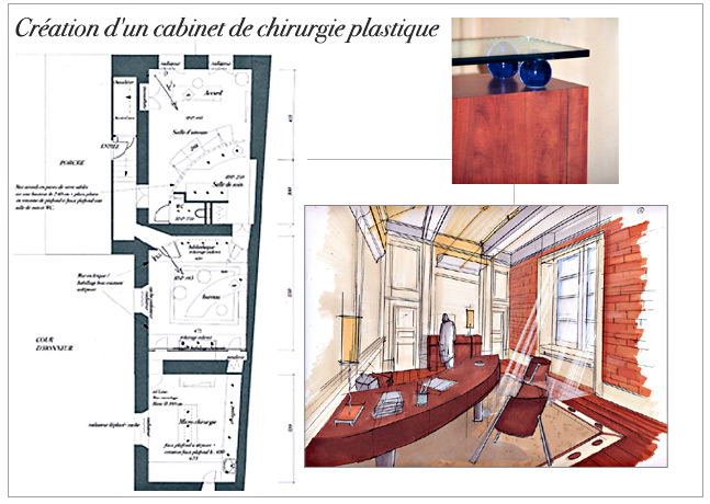 Architecture et décoration d'intérieur : Cabinet de chirurgie